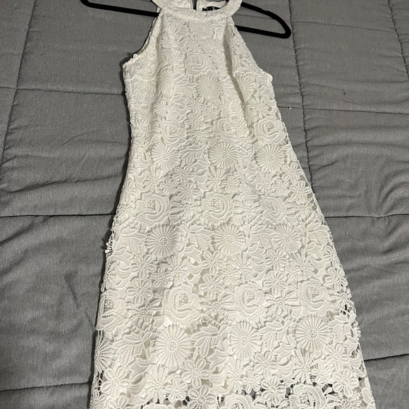 Lulu's Love Poem Ivory Lace Mini Dress - Picture 7 of 9